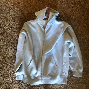 baby blue Brandy Melville sweatshirt, size: fits most
